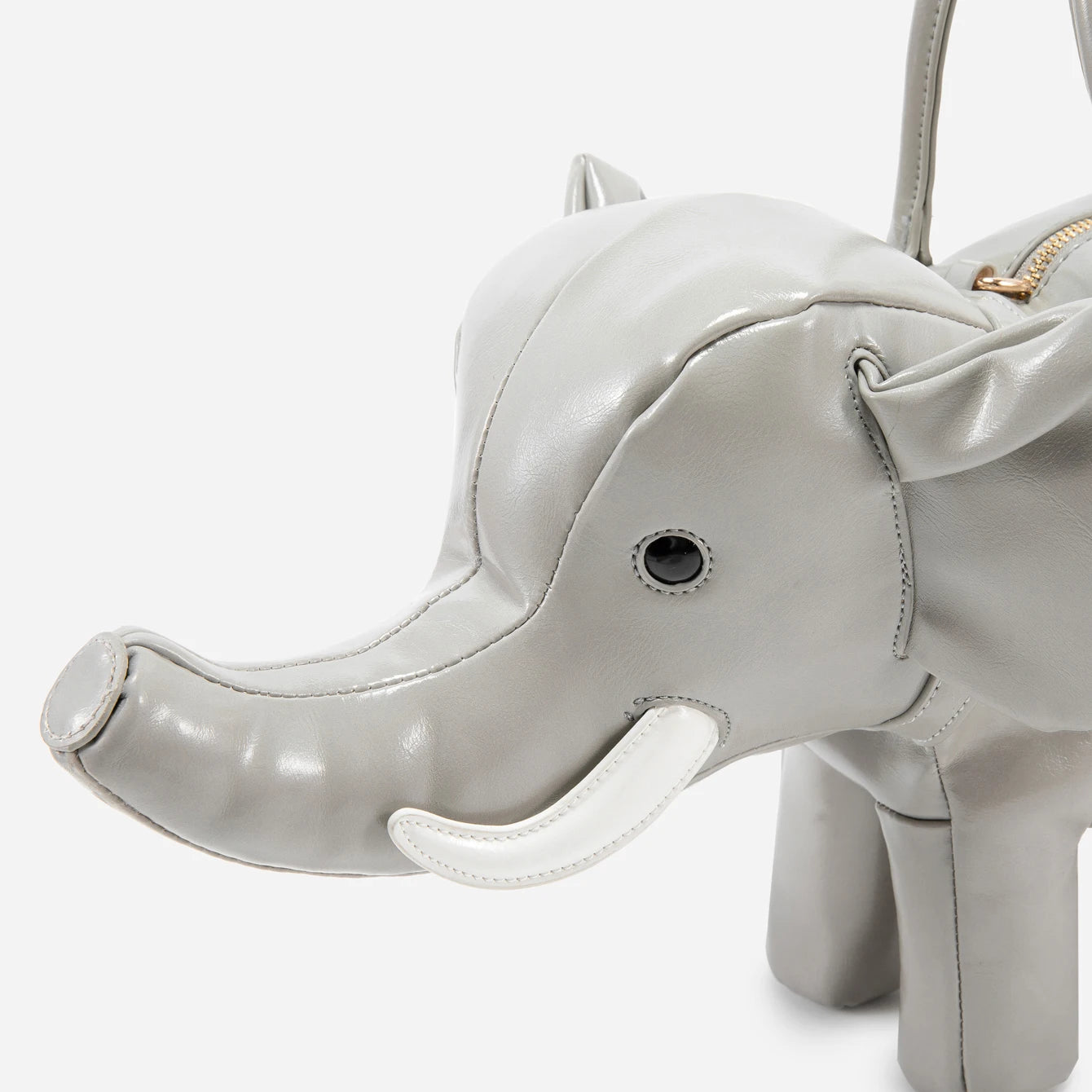 Women's Rhino-Shaped Faux Leather Shoulder Bag – Novelty Handbag, 6 Colors