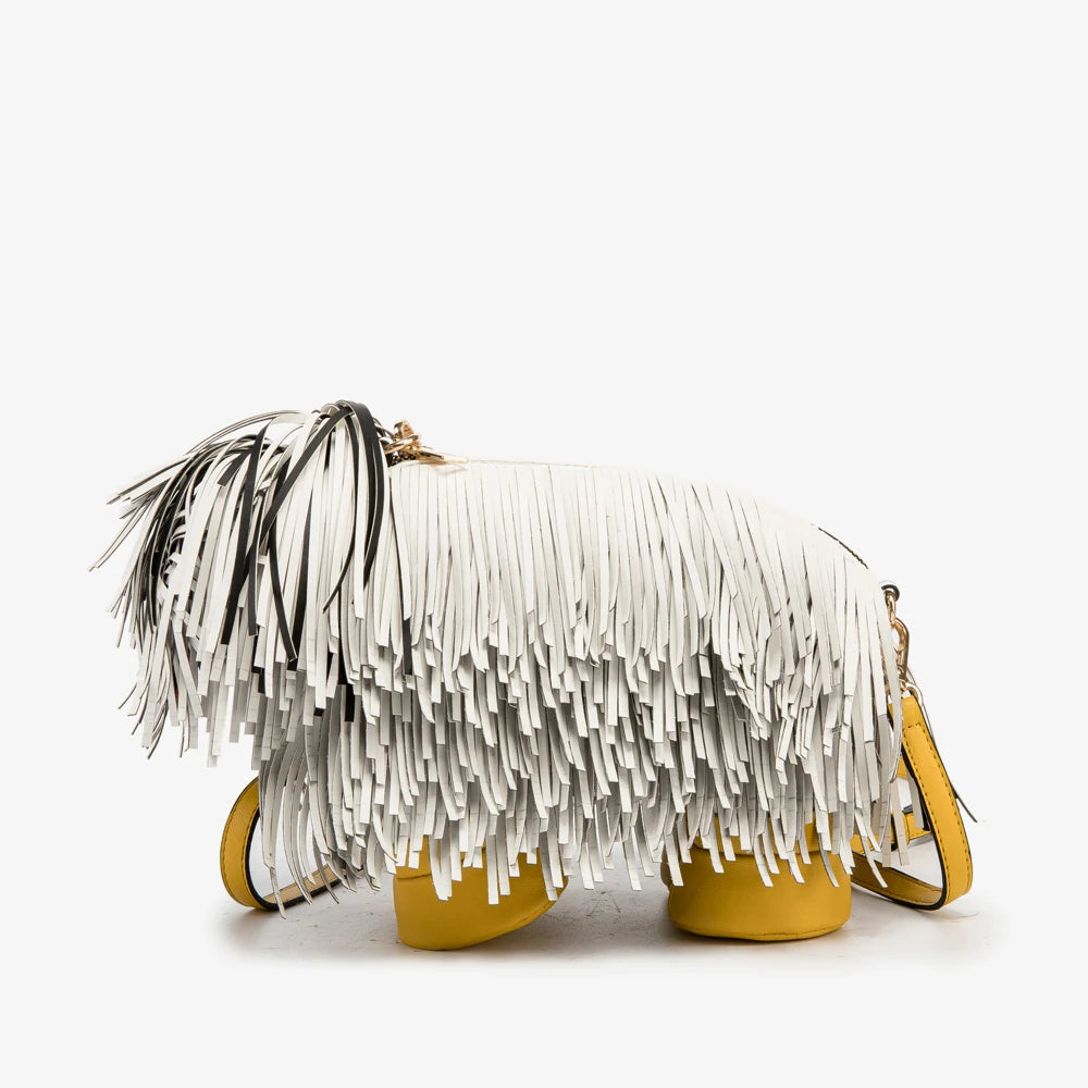 Women's Dog-Shaped PU Leather Shoulder Bag – Novelty Crossbody, 2 Colors