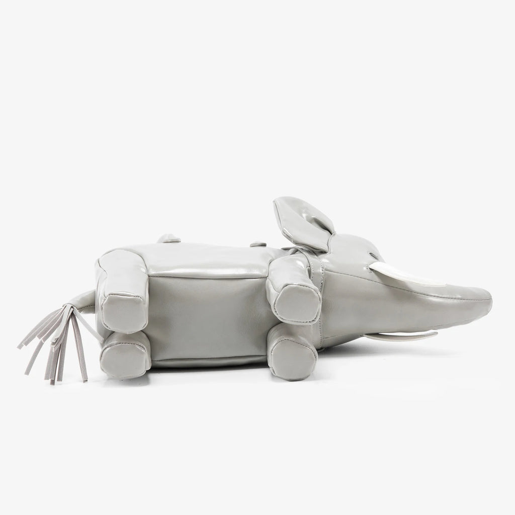 Women's Rhino-Shaped Faux Leather Shoulder Bag – Novelty Handbag, 6 Colors