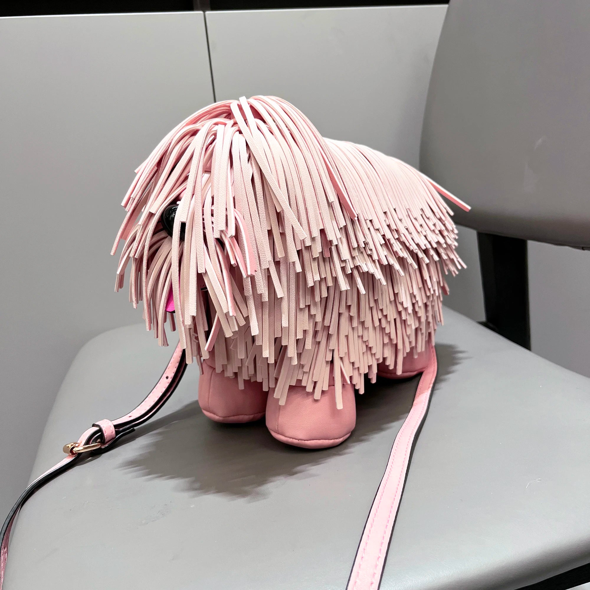Women's Dog-Shaped PU Leather Shoulder Bag – Novelty Crossbody, 2 Colors