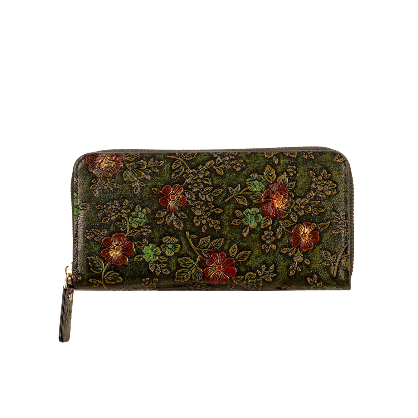 Women's Floral PU Leather Long Wallet – Large Capacity Card Holder & Coin Purse, 8 Styles