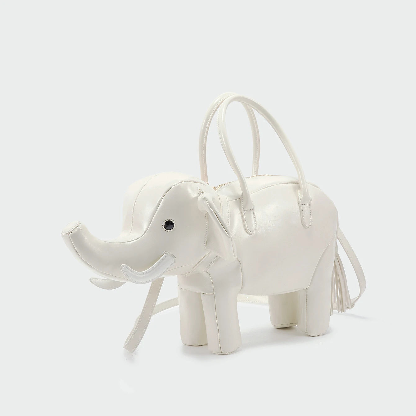 Women's Rhino-Shaped Faux Leather Shoulder Bag – Novelty Handbag, 6 Colors