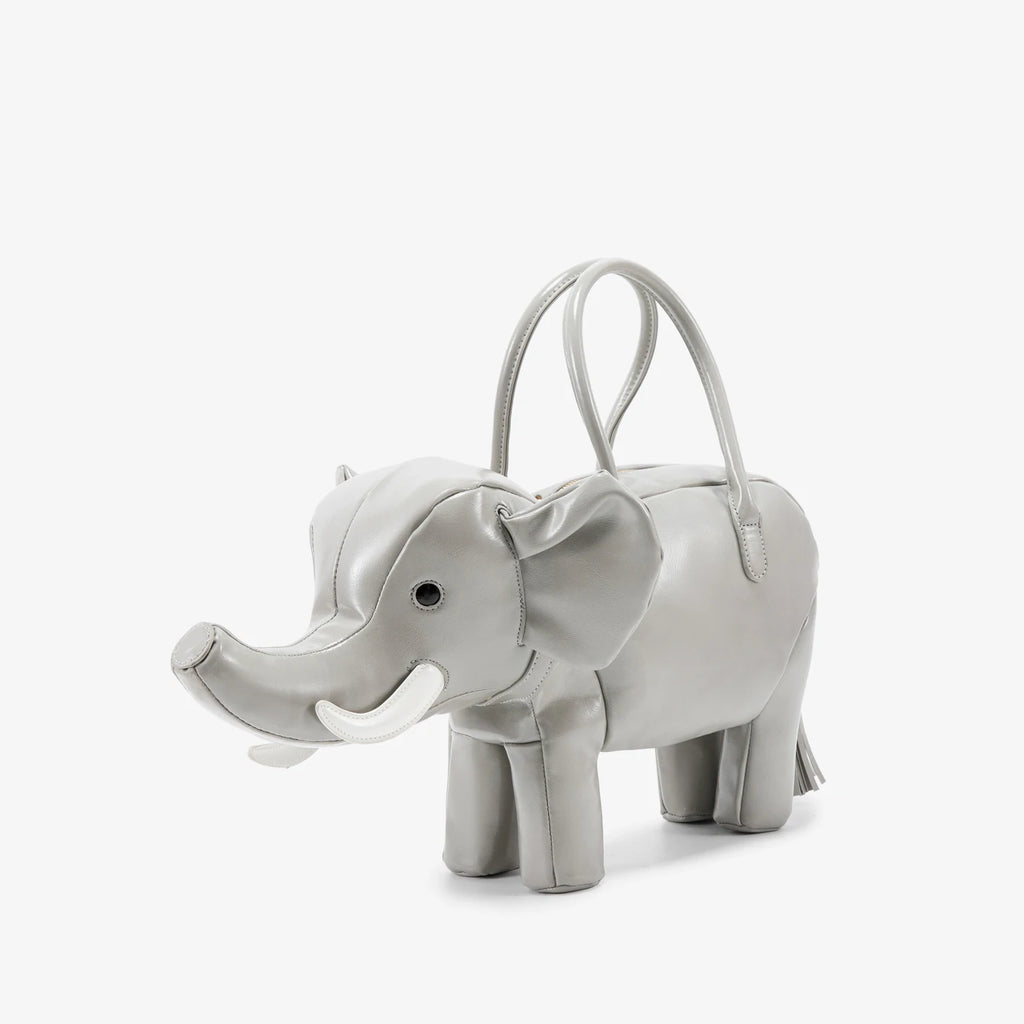 Women's Rhino-Shaped Faux Leather Shoulder Bag – Novelty Handbag, 6 Colors