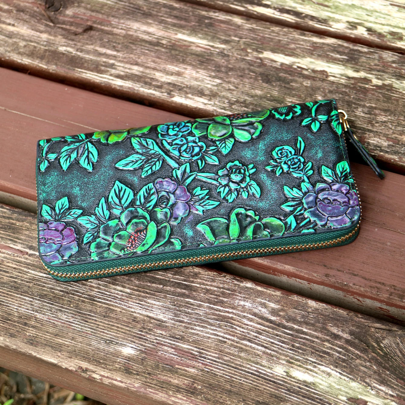 Women's Floral PU Leather Long Wallet – Large Capacity Card Holder & Coin Purse, 8 Styles
