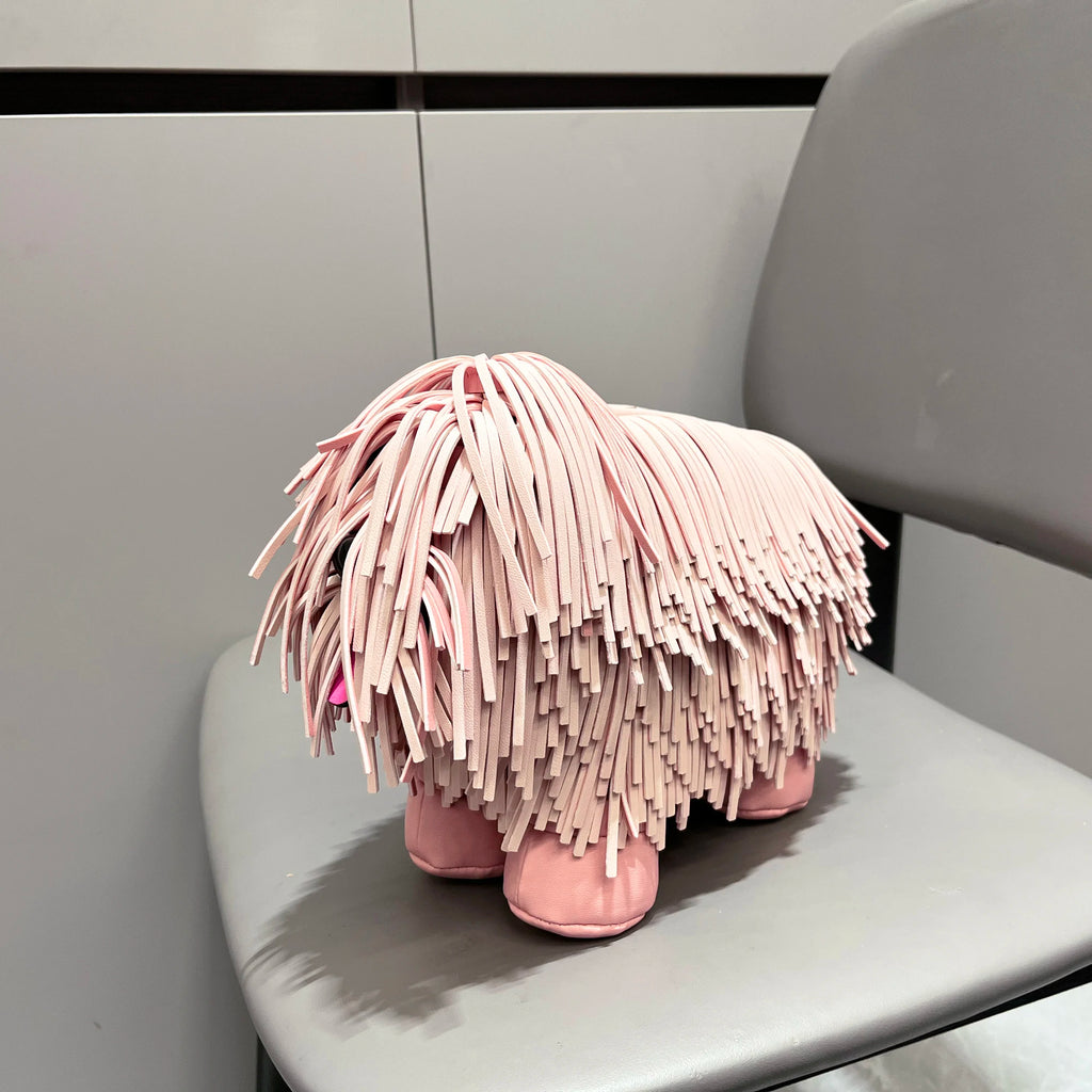 Women's Dog-Shaped PU Leather Shoulder Bag – Novelty Crossbody, 2 Colors