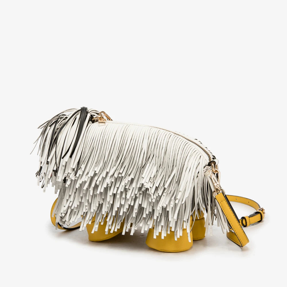 Women's Dog-Shaped PU Leather Shoulder Bag – Novelty Crossbody, 2 Colors