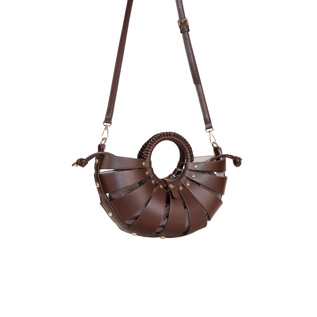 Women's PU Leather Round Handbag – Large Capacity Retro Tote, 6 Colors
