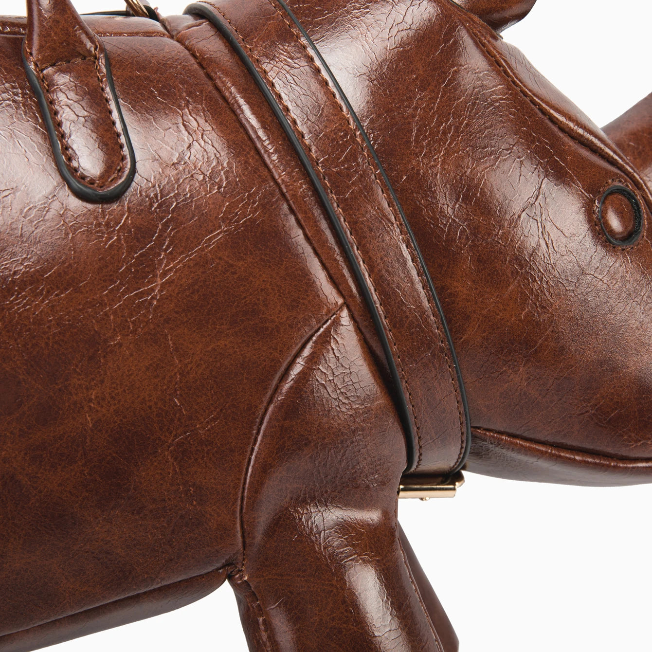 Women's Rhino-Shaped Faux Leather Shoulder Bag – All-Season Novelty Handbag, 5 Colors
