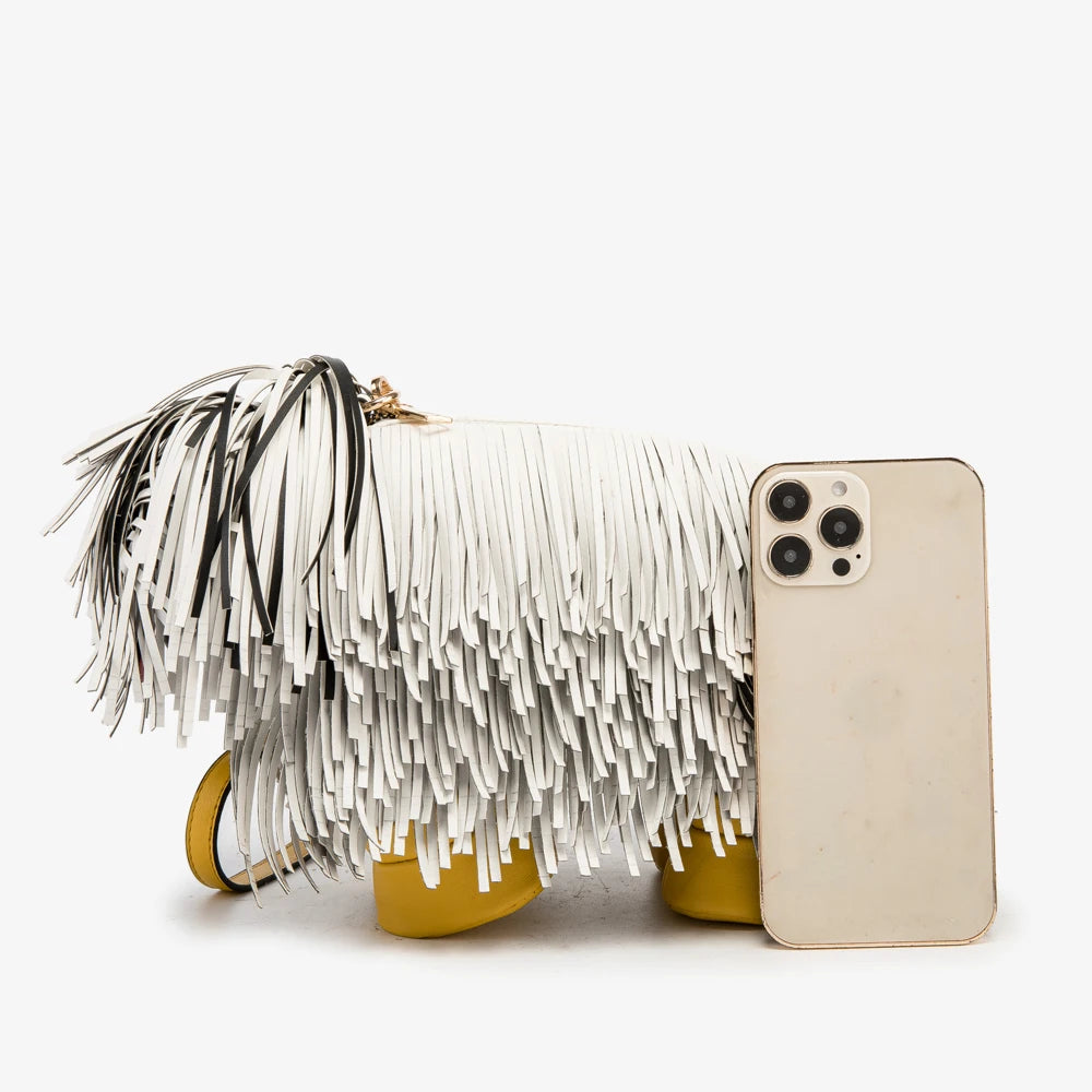 Women's Dog-Shaped PU Leather Shoulder Bag – Novelty Crossbody, 2 Colors