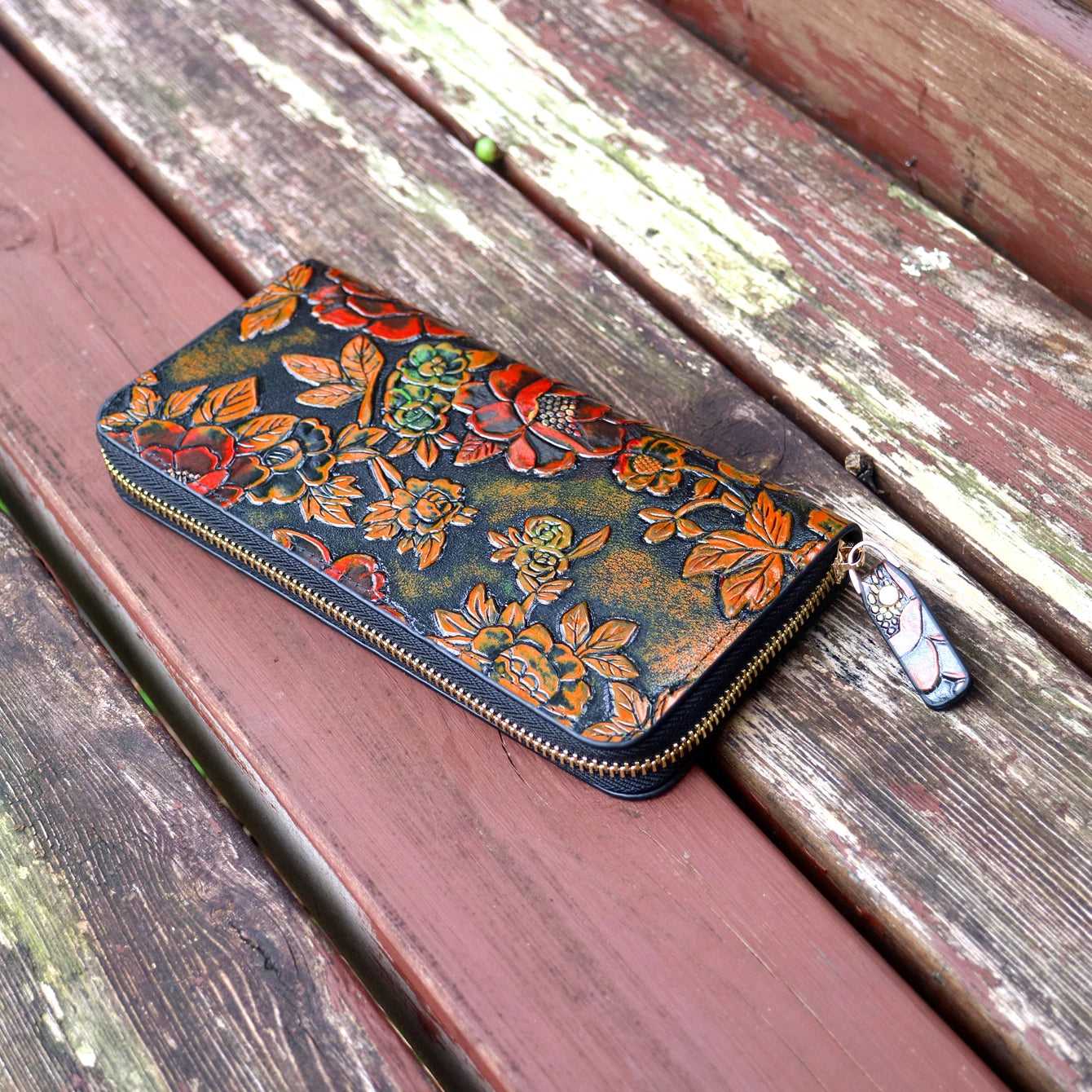 Women's Floral PU Leather Long Wallet – Large Capacity Card Holder & Coin Purse, 8 Styles